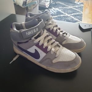 Purple Nike sneakers